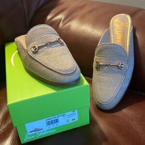 Sam Edelman Linnie Natural Metlinen mules